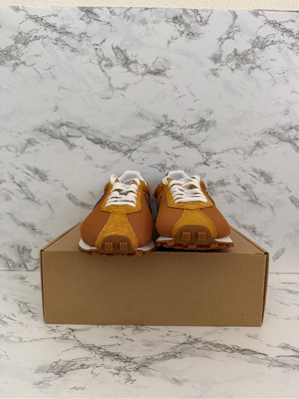 Nike LD-1000 Desert Ochre Hyper Royal Low Shoes Cortez HF3227 Women Size 9.5 - Picture 3 of 7